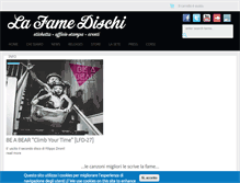 Tablet Screenshot of lafamedischi.com
